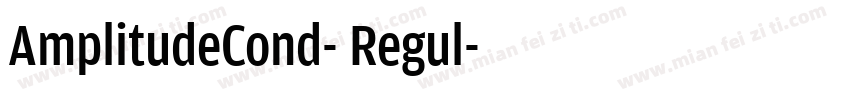 AmplitudeCond- Regul字体转换